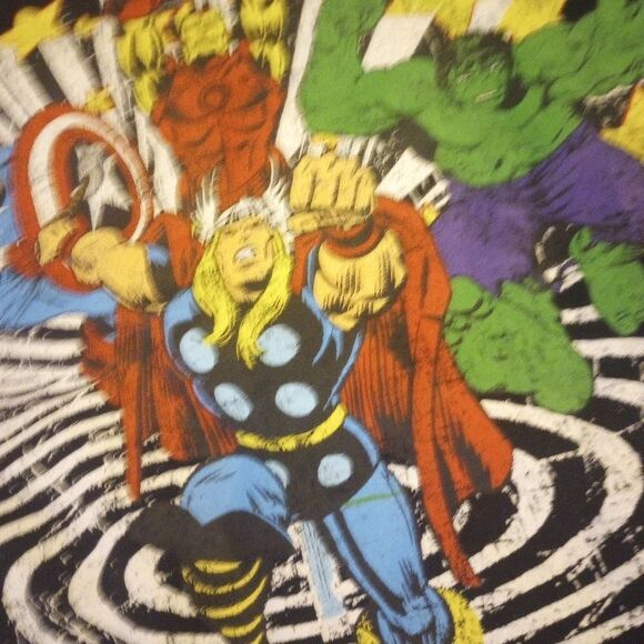 Marvel unisex superhero crew neck graphic print sweatshirt Sz med - Picture 7 of 8